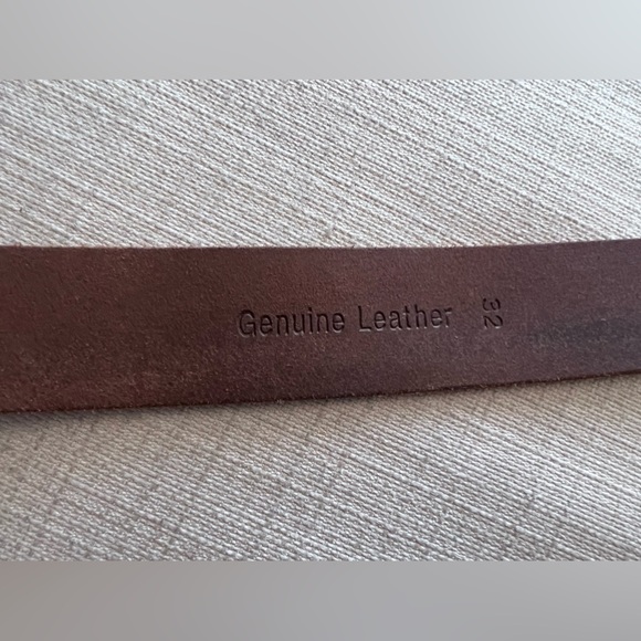 Timberland Mens Leather Belt Casual Dress Durable Strap Metal Buckle Size 32 - Picture 5 of 6